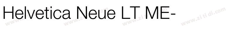 Helvetica Neue LT ME字体转换